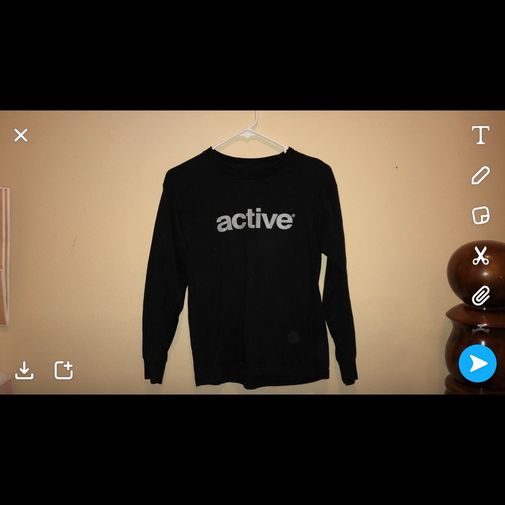 black active king sleeve shirt.